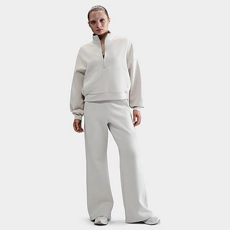 Nike Women's 24.7 ImpossiblySoft Dri-FIT High-Waisted Loose Flared Pants in Light Orewood Brown/Sail/Light Iron Ore Size: XXS