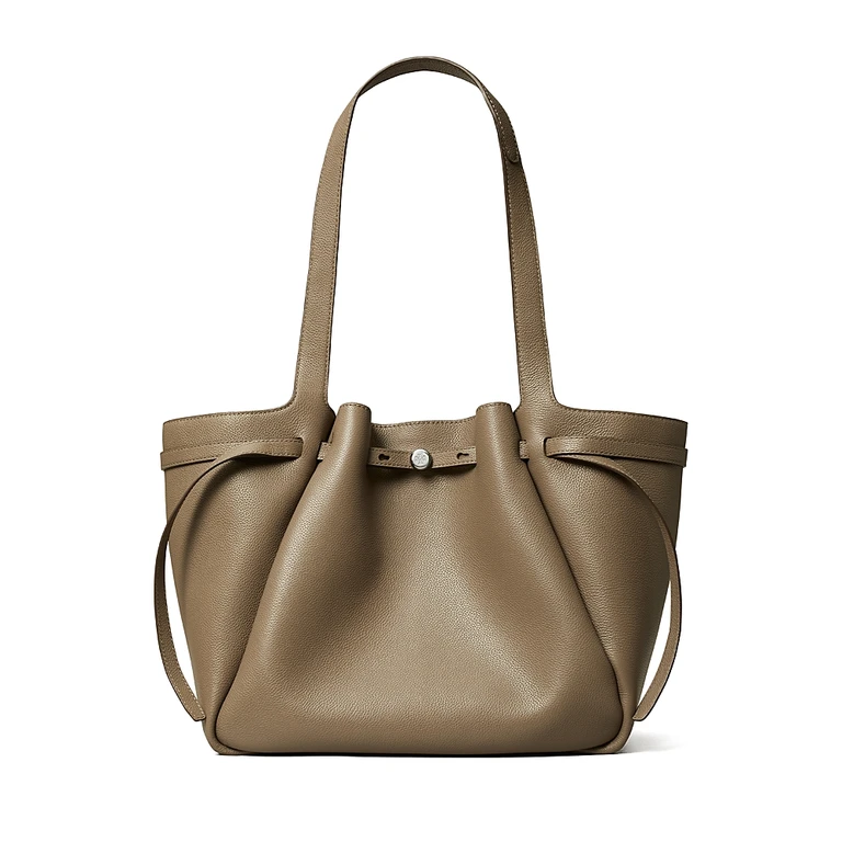 Tory Burch Romy Borsa Tote in pelle martellata Nero