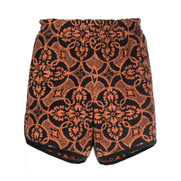 MARINE SERRE Shorts Orange Outer: Cotton Lining: Acrylic - Men