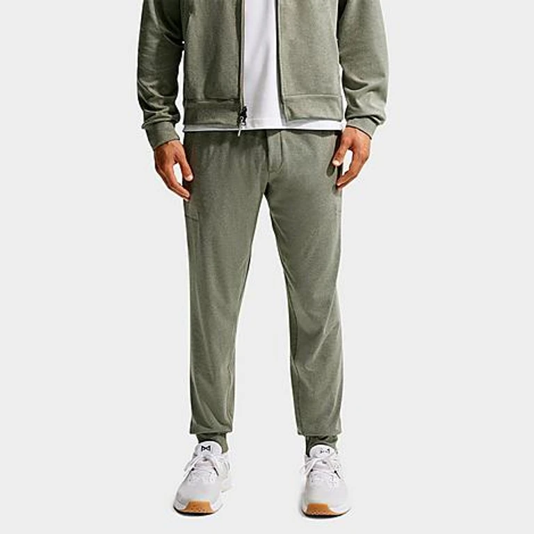Nike Men's Primary NanoKnit Dri-FIT UV Protection Performance Jogger Pants in Light Army/Medium Olive/Heather Size: XS
