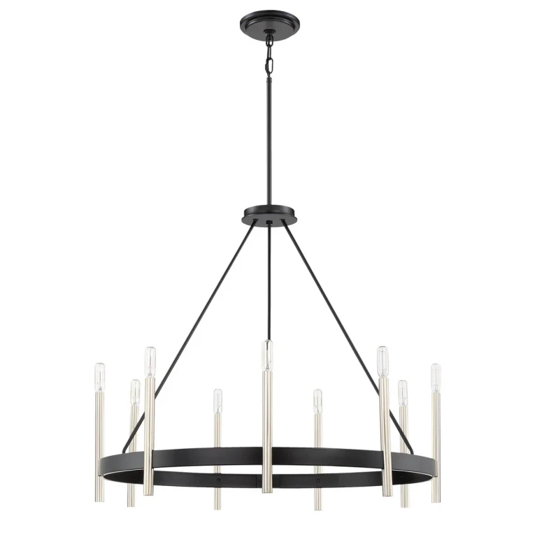 Anthem 9-Light Chandelier in Mystic Black