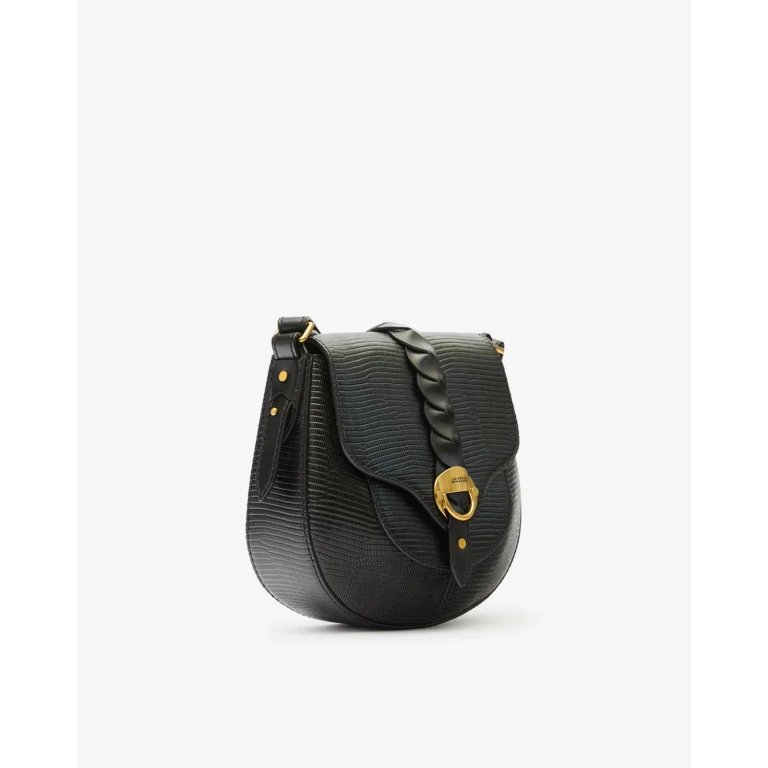 Sac Altay Small Effet Python - Femme - Noir - Isabel Marant