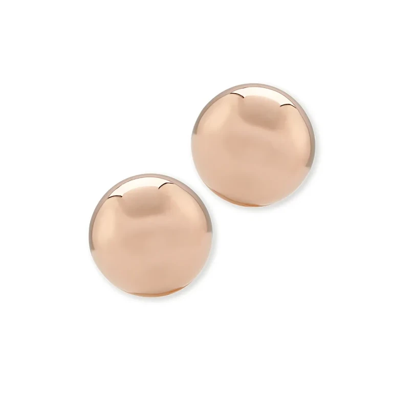 Ball Stud Earrings in 14K Rose Gold