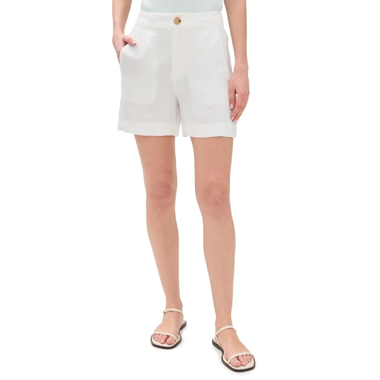 Vince Mid Rise Hemp Shorts Brulee 10