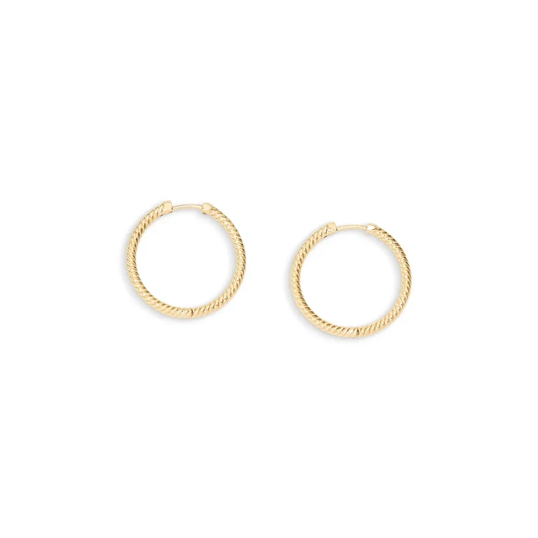 Allsaints Rope Chain Hoop Earrings