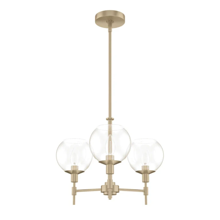Alturas Gold Three Light Chandelier from the Xidane Collection