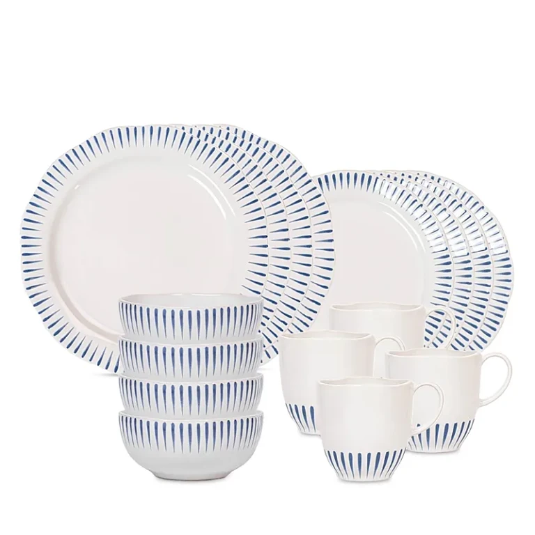 Sitio Stripe 16 Piece Dinnerware Set, Service for 4