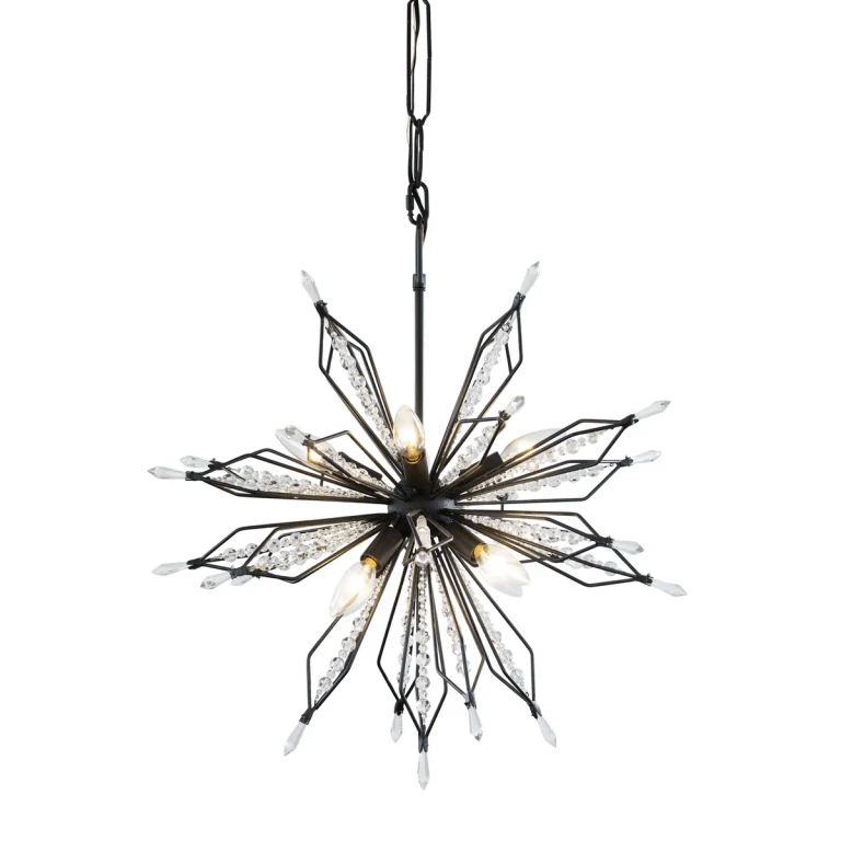Orbital 8-Light Pendant Light in Carbon