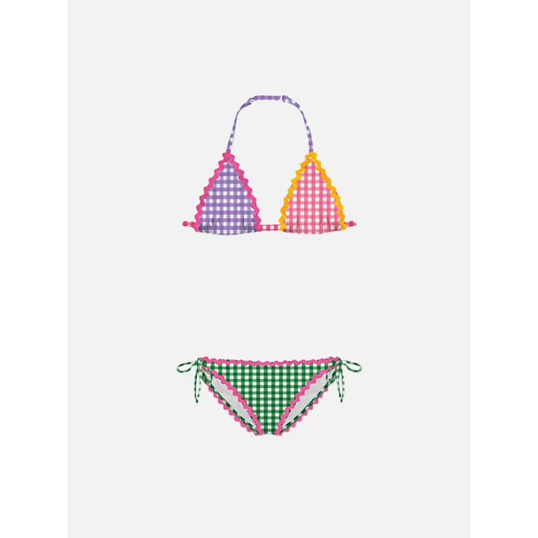 Mc2 Saint Barth Girl Bikini With Wave Trim