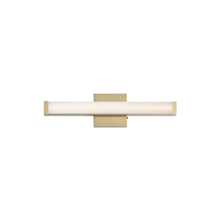 Natural Aged Brass LED Bathroom Vanity Light from the Spec 5CCT Collection