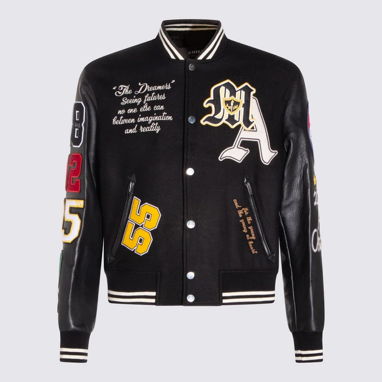 Amiri Jackets Black Wo Nylon - Men