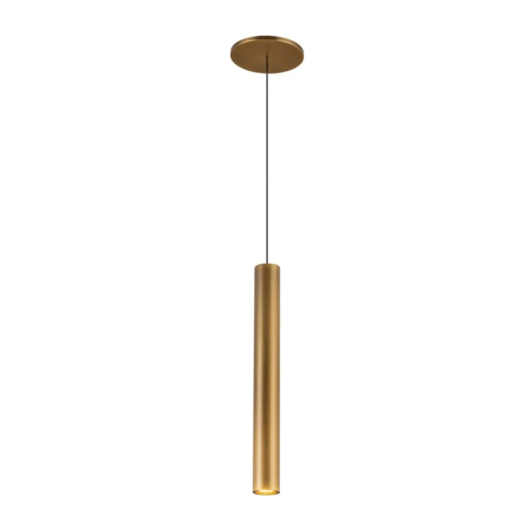 Vintage Brass LED Pendant from the Mason Collection