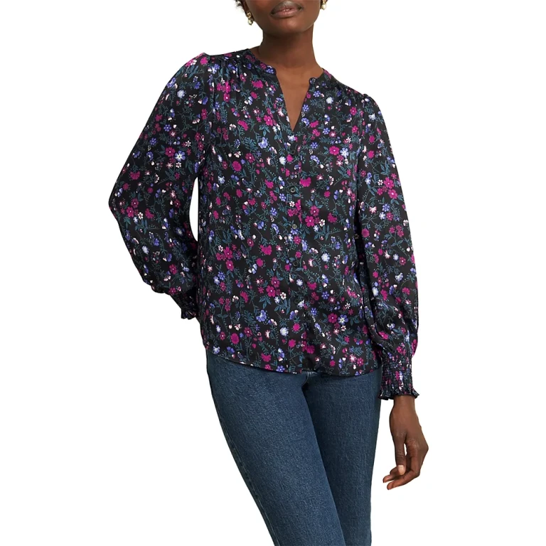Hobbs London Tasha Button Front Blouse