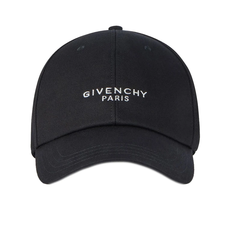 Givenchy Curved Cap Paris Black Cappello - Men