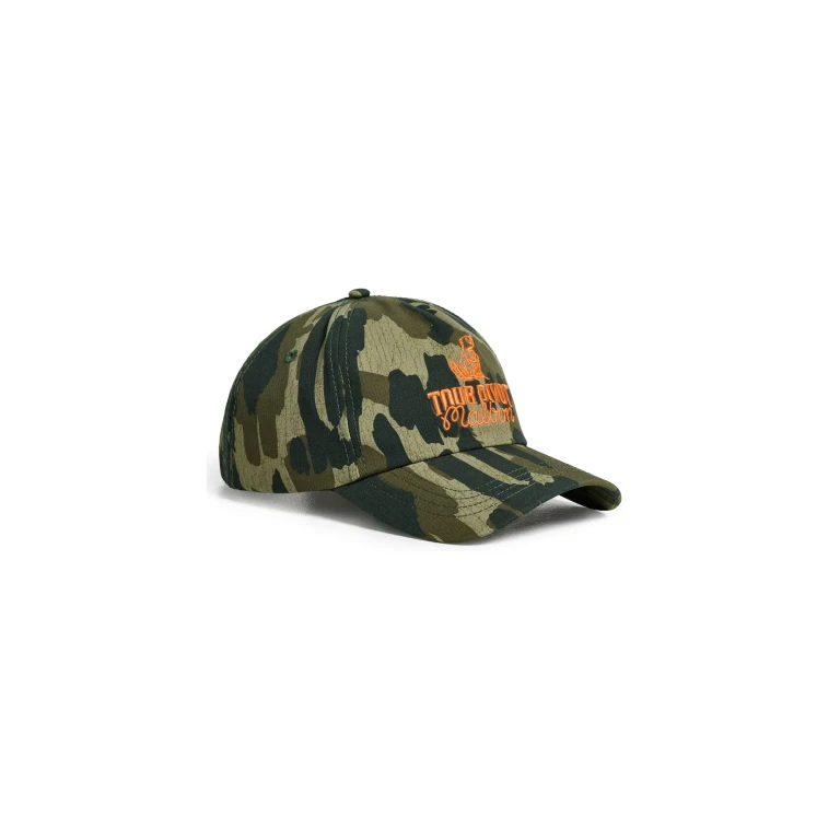 Malbon Tour Divot Camo Snapback Hat Bark Camo One Size