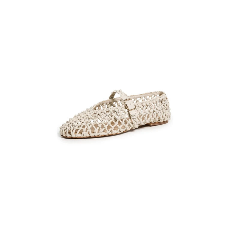 Dolce Vita Clair Woven Flats Ivory 6