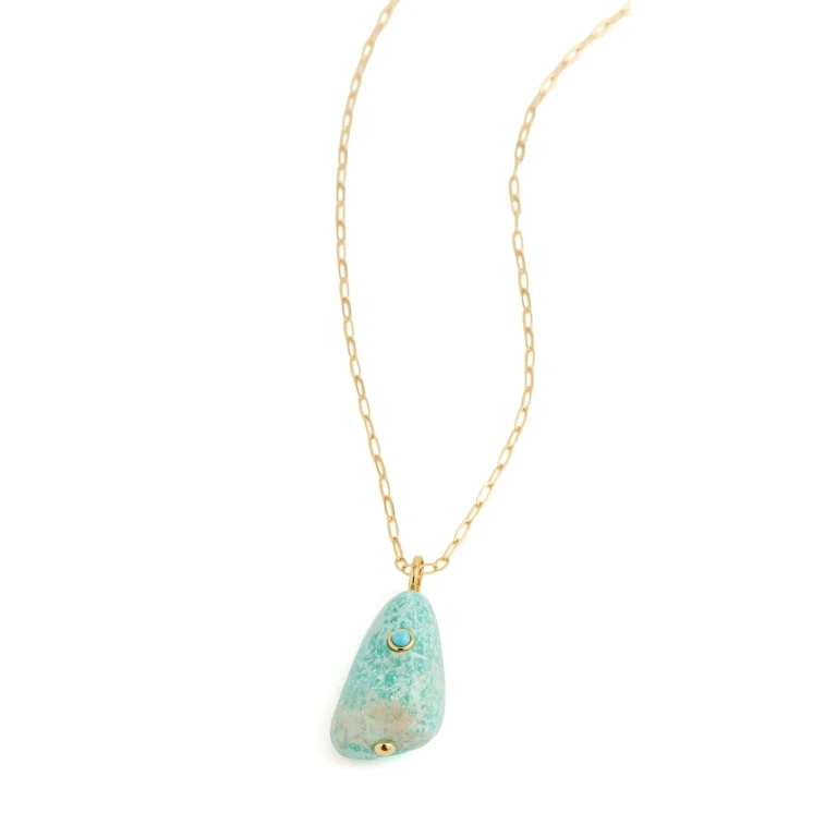 Lizzie Fortunato Darya Turquoise Necklace Blue One Size