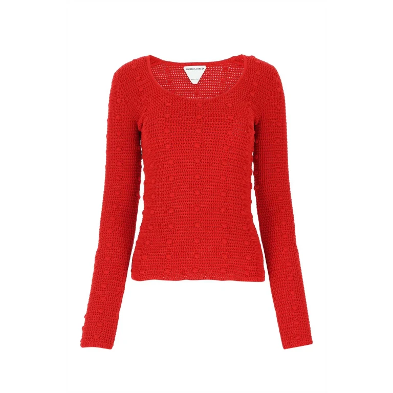 Bottega Veneta Red Cotton Sweater