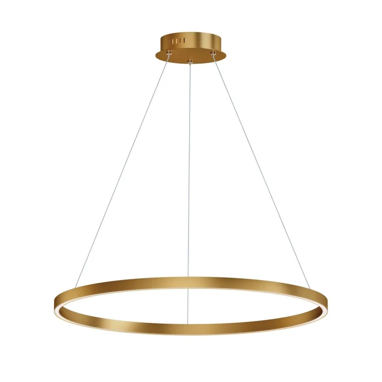 Gold LED Pendant from the Groove 5CCT Collection