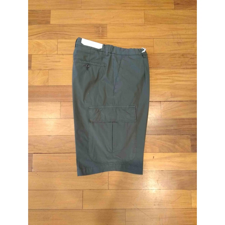 Briglia 1949 Popeline Tasconato Green Cotton Short - Men