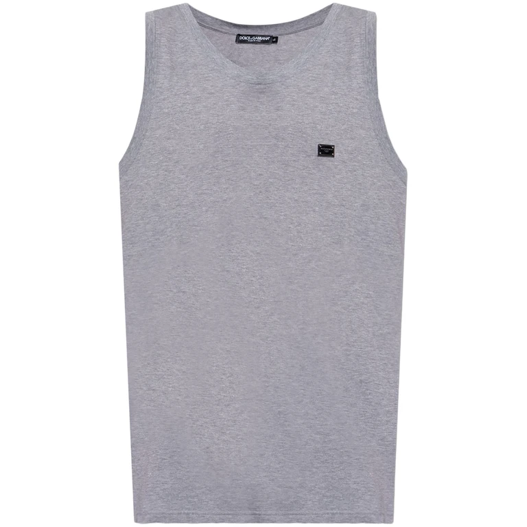 Dolce & Gabbana Canotta Grey T-shirt - Men