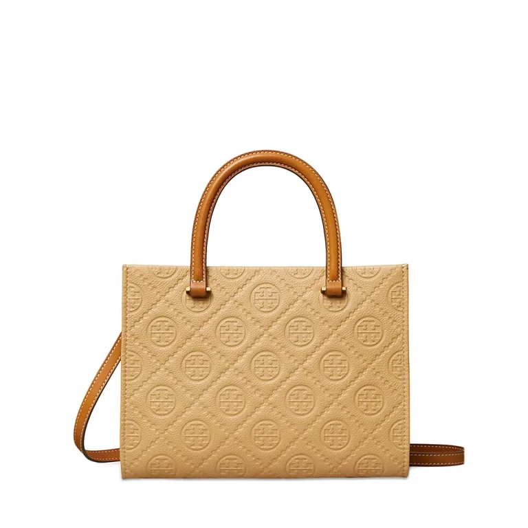 Tory Burch T Monogram Soft Pebble Tote