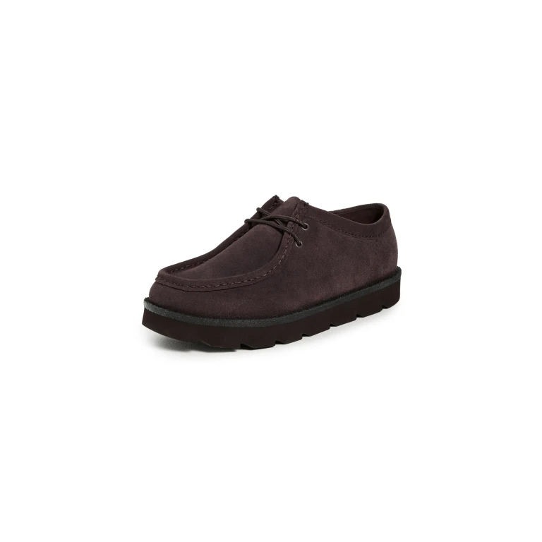 Clarks Meare Walla Lace Up Shoes Dark Brown Suede 9