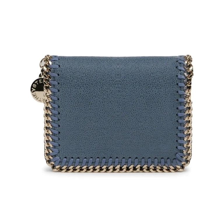 Bifold Wallet in Eco Alter Mat with Chain Trim (7P0085WP04044313)