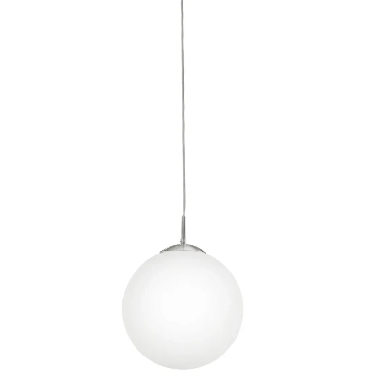 Matte Nickel One Light Pendant from the Rondo Collection