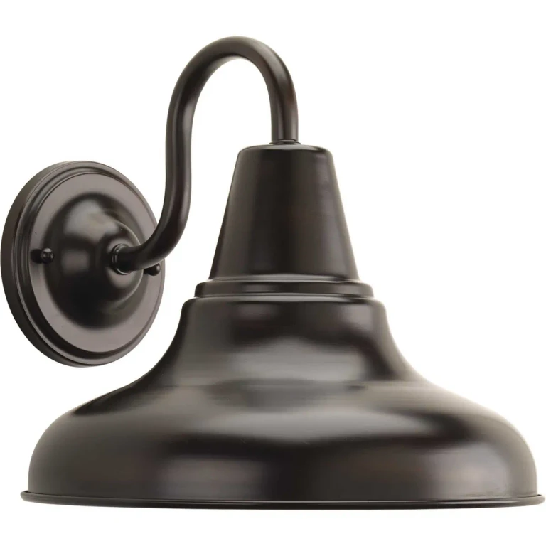 Antique Bronze LED Wall Lantern from the District Led Collection