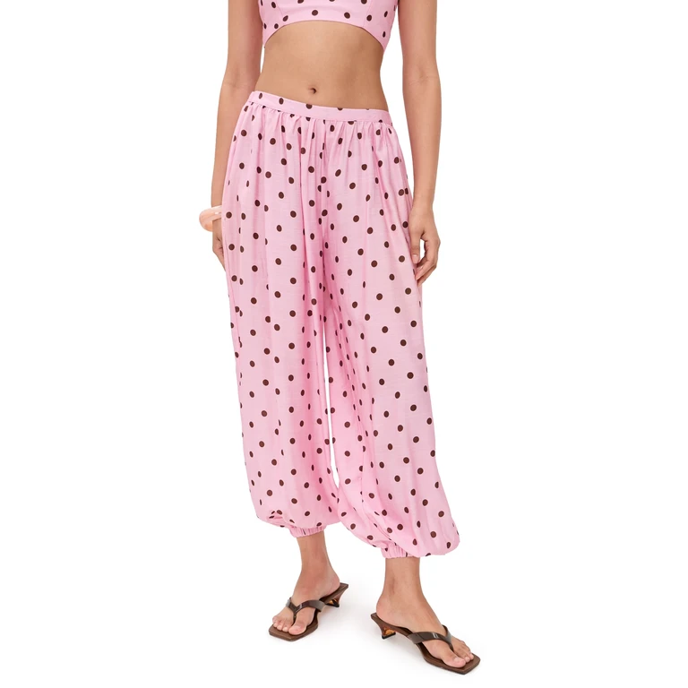 Seven Wonders Klea Balloon Pants Musk/Choc Polka S