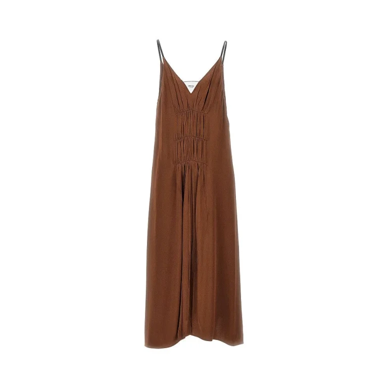 Abito midi in crêpe satin Prada