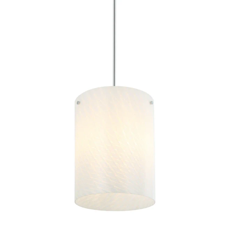 Chrome Three Light Pendant from the Swirled Collection