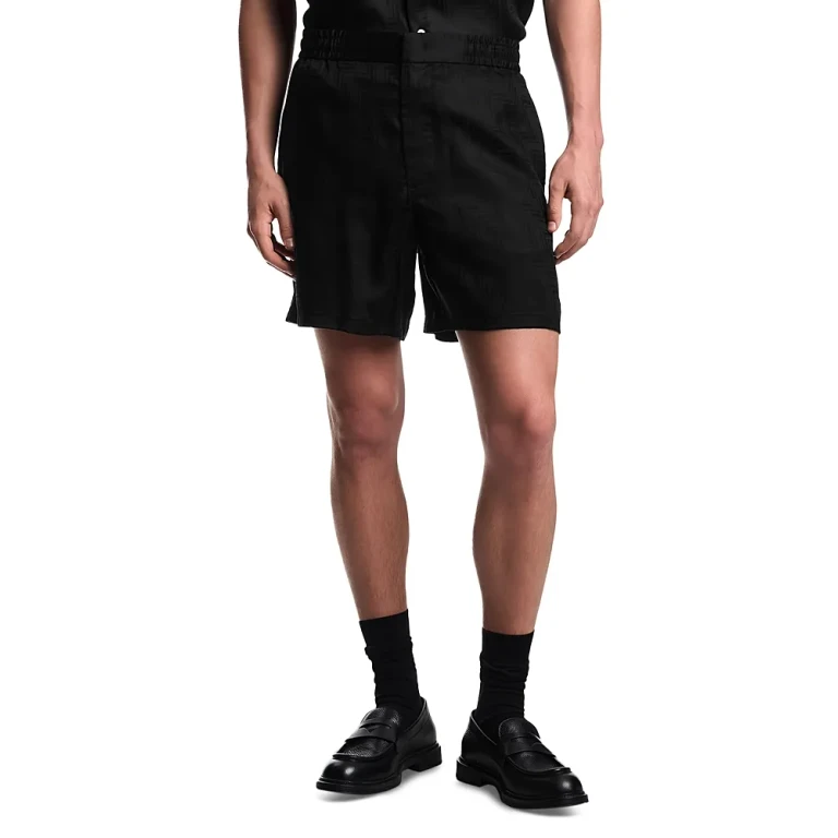 Emporio Armani Zig Zag Jacquard Motif Bermuda Shorts