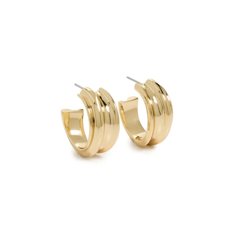 JENNY BIRD Lennon Hoops High Polish Gold One Size