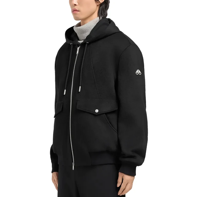 Moose Knuckles Ellington Bomber Jacket with Removable Hooded Insert