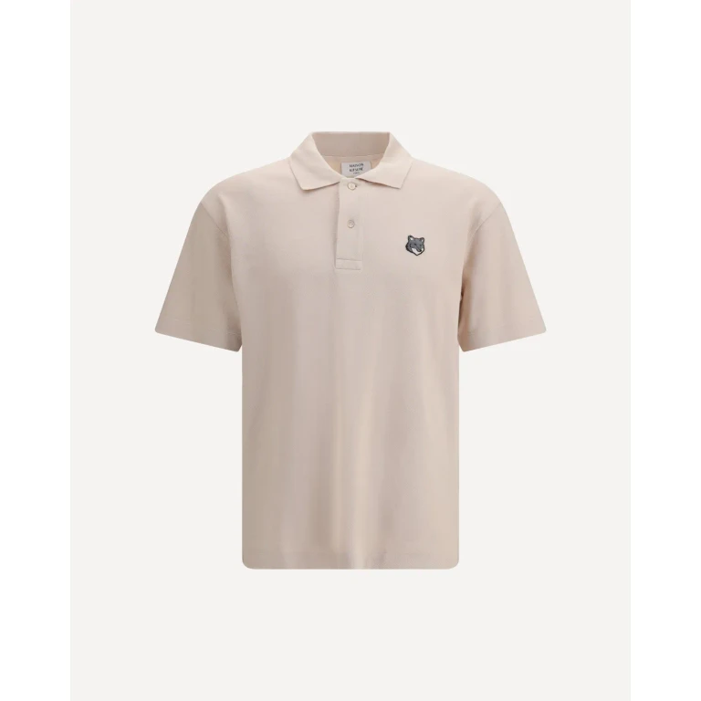 MAISON KITSUNÉ Fox Head Comfort Polo in soft cotton piqué Male L