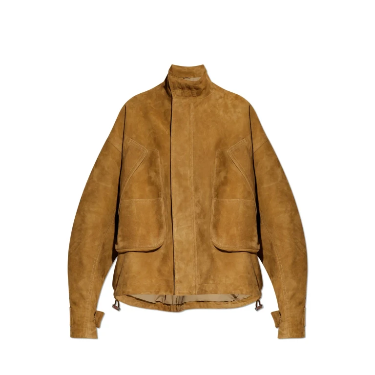 The Attico Blouson En Cuir - Beige