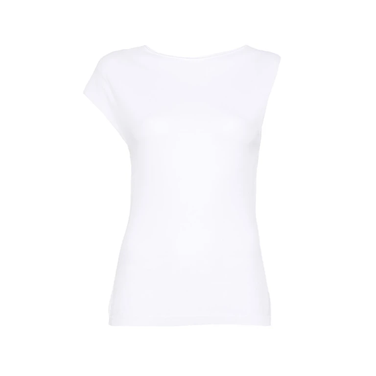 Alysi Top White Viscose Poliammide - Women
