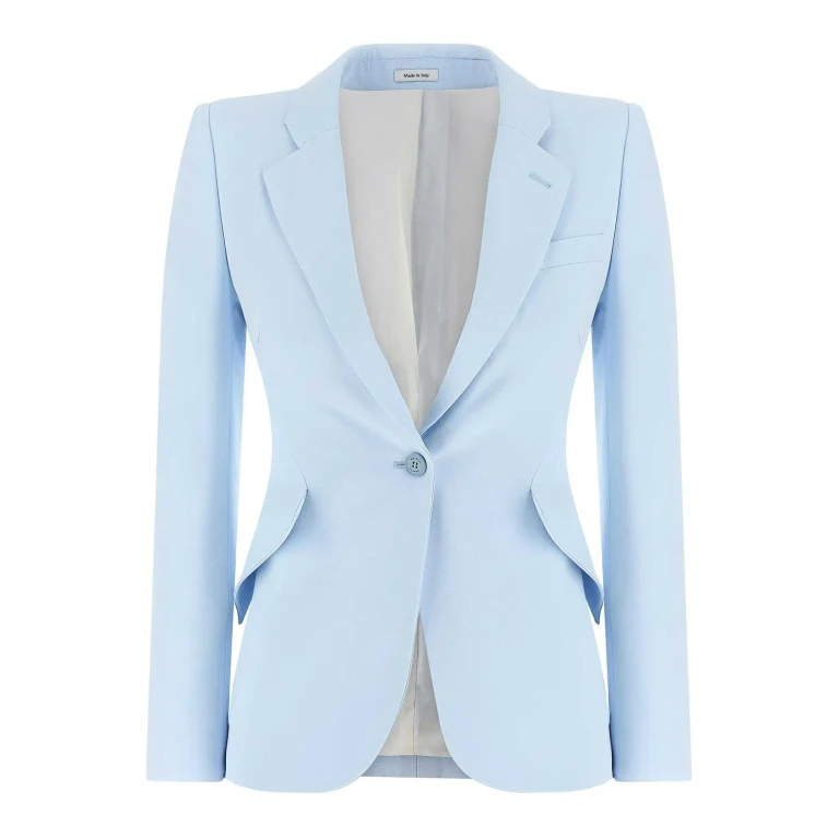 Alexander Mcqueen Blazer - Bleu Clair