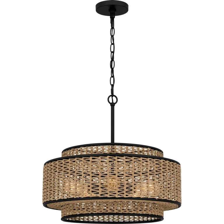 Quoizel Pendant 5-Light Pendant in Matte Black
