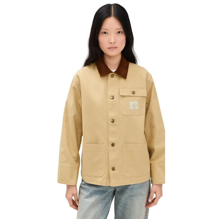 Sporty & Rich SRHWC Painters Jacket Tan L