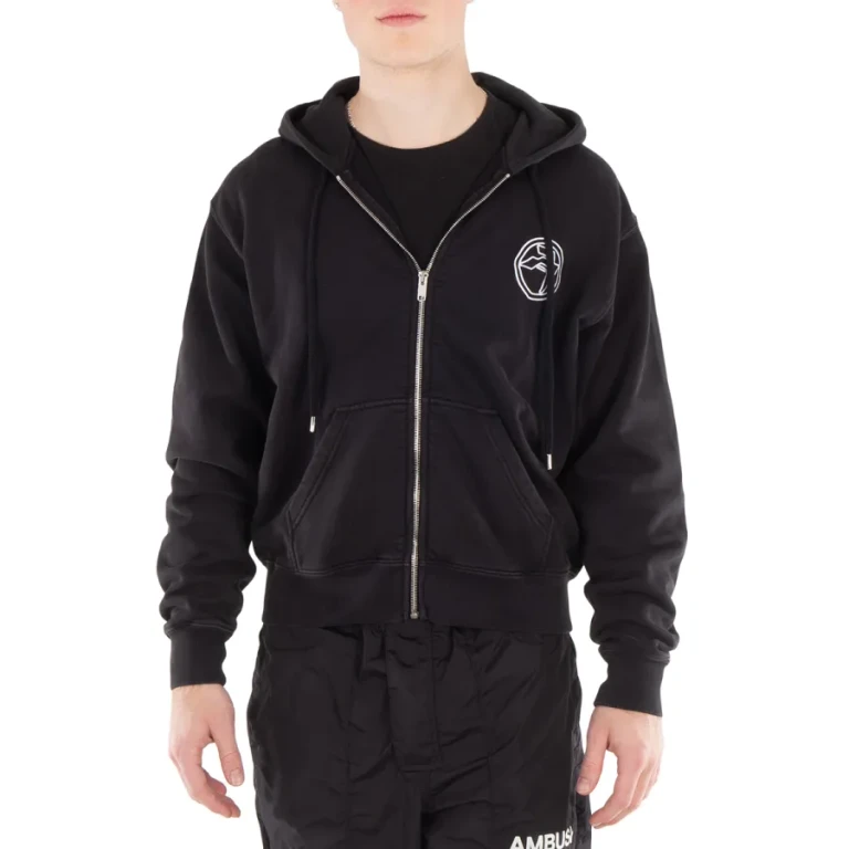 Ambush Logo-Embroidered Organic Cotton Hoodie