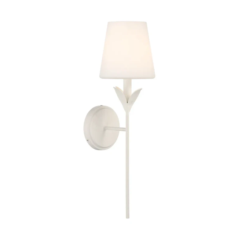 Matte White Wall Sconce from the Broche Collection