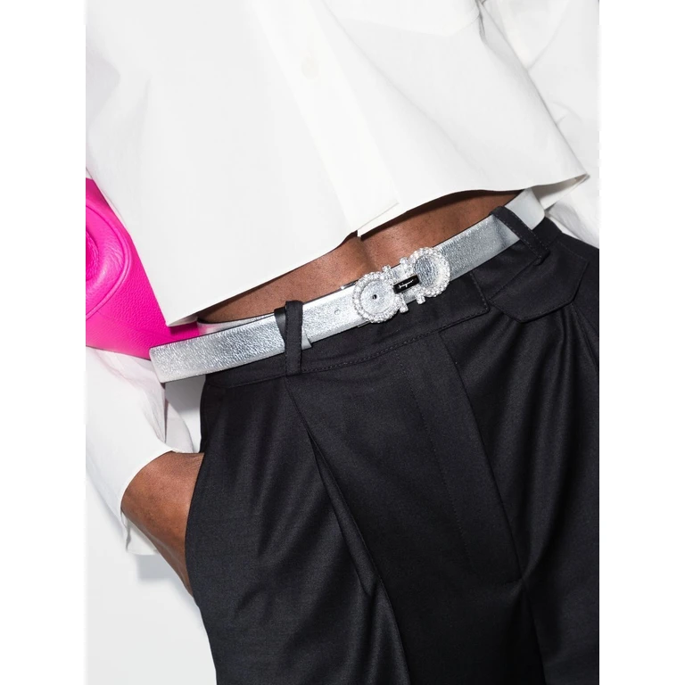 Ferragamo Belts Silver Calf - Women