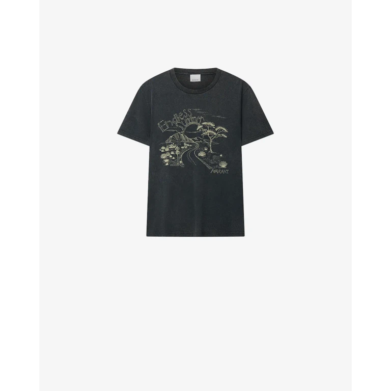 Isabel Marant Tee Shirt Honore - Noir Délavé