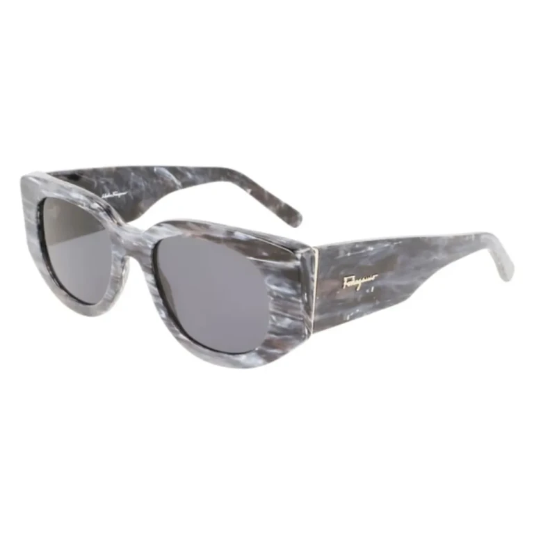 Ferragamo Grey Oval Ladies Sunglasses SF1053S 039 52