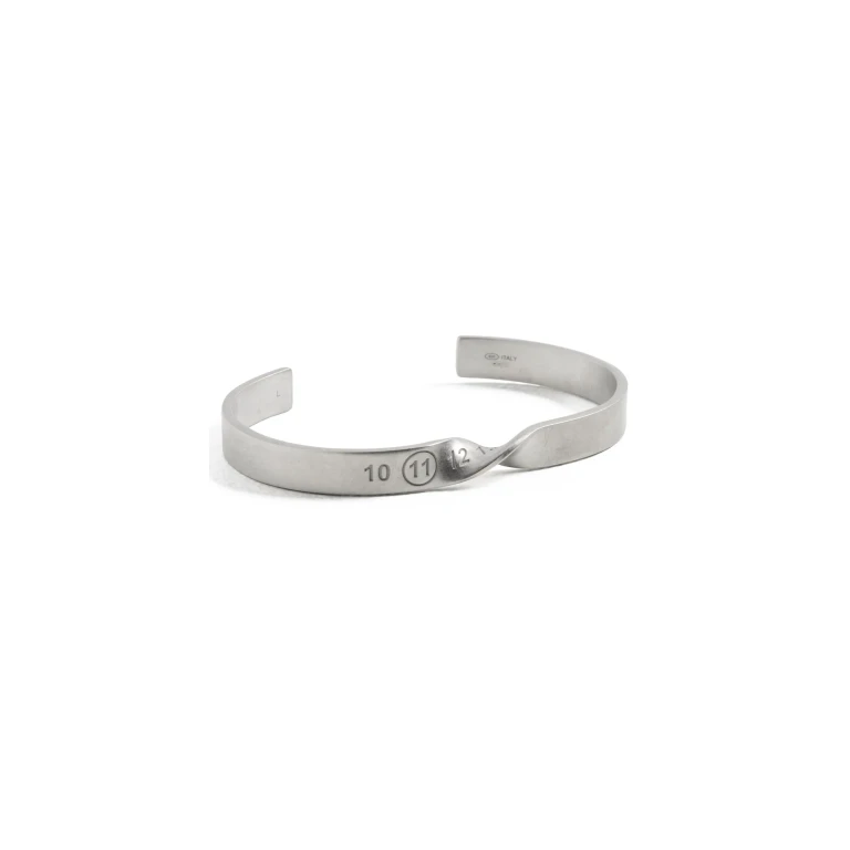 Pulseira Maison Margiela Number Twist Family com banho de paládio semipolido L