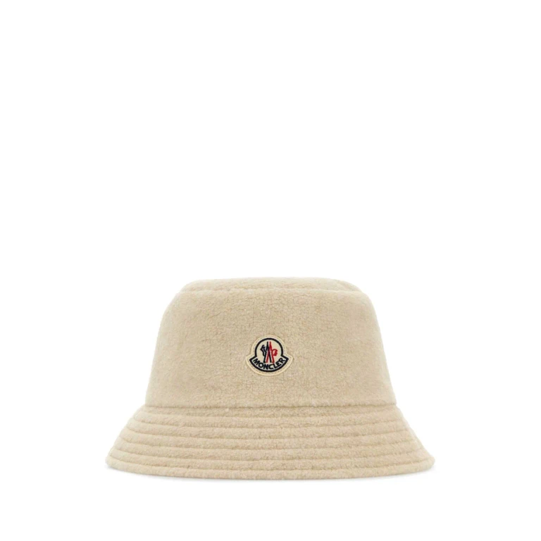 Moncler Ivory Teddy Reversible Bucket Hat