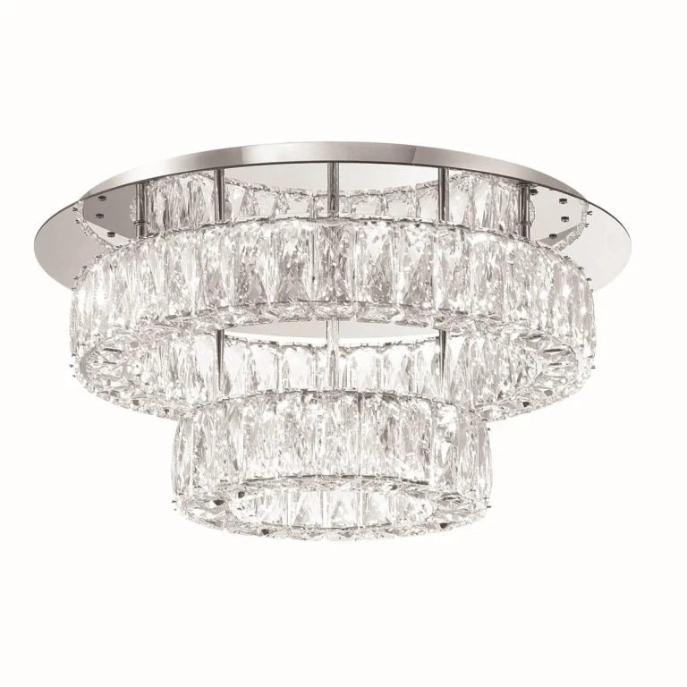 Polished Chrome LED Flush Mount from the Kinsley Collection
